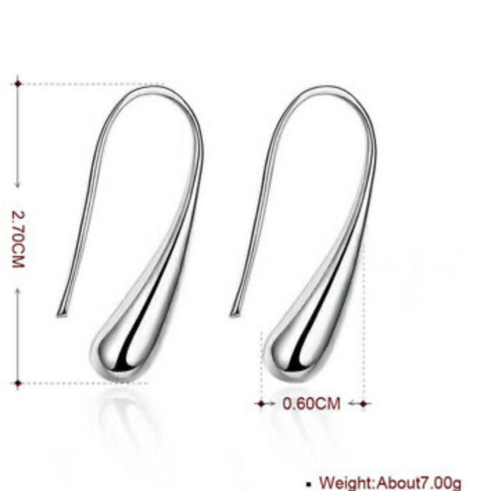 New Stamped 925 Sterling Silver Earrings - Picture 5 of 6